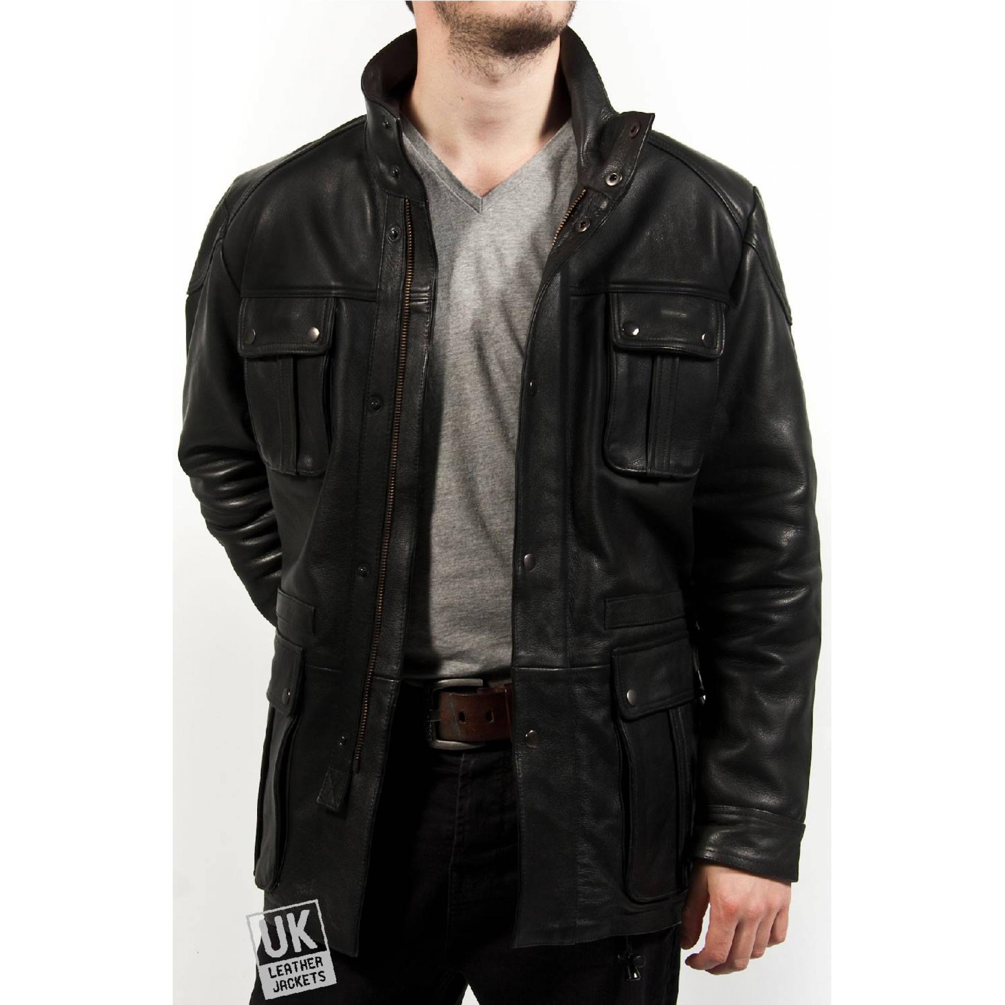 Men's Vintage Racing Leather Jacket 