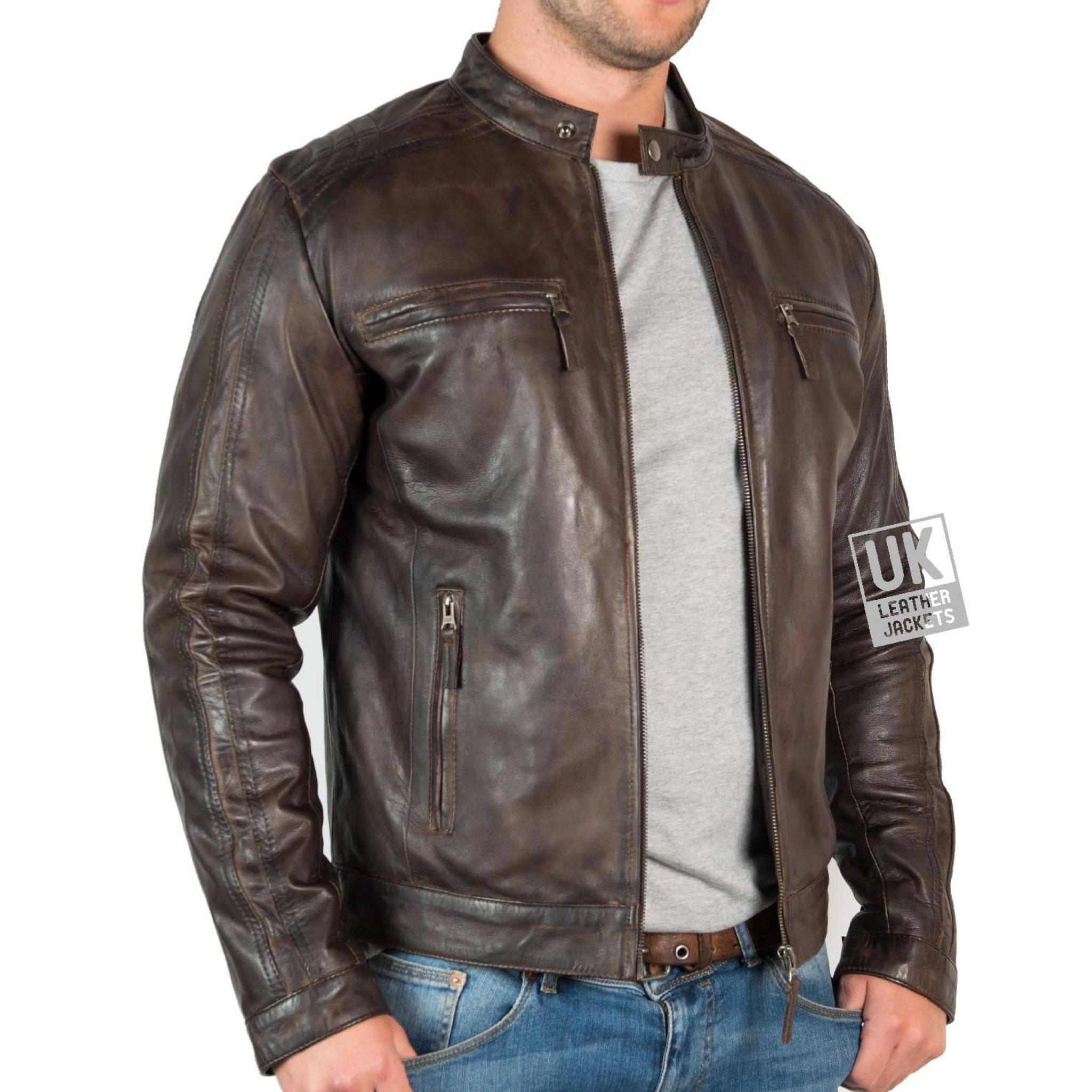 Mustang men Leather Jackets