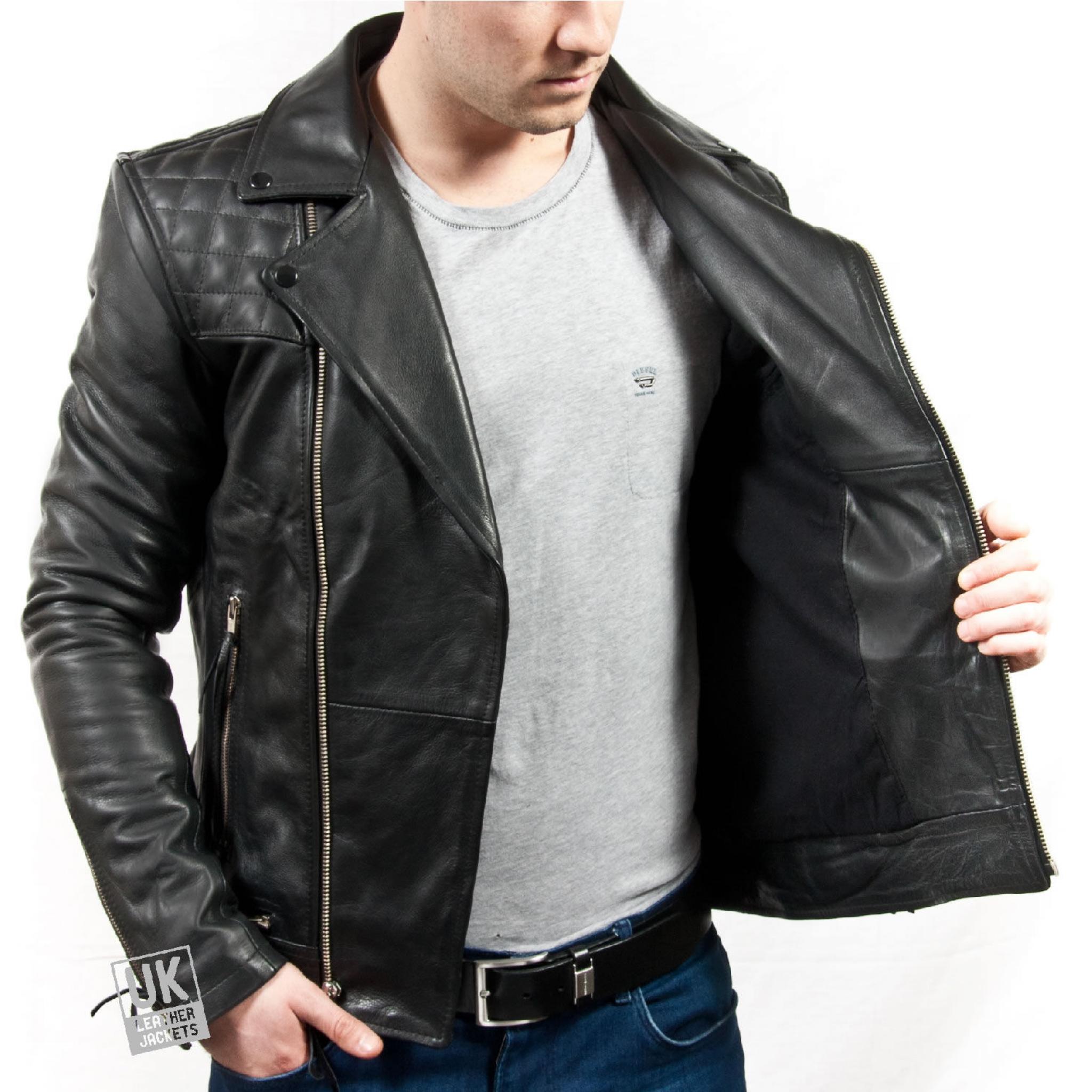 real leather moto jacket