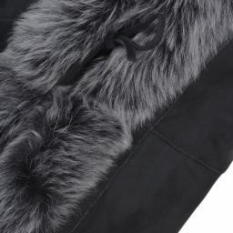 Womens Black Toscana Gilet – Single Tie Front - Detail