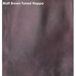 Matt Brown Toned Nappa Swatch