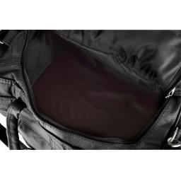 Black Leather Duffel Bag - Vegas - Interior