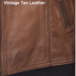 Vintage Tan Leather Swatch