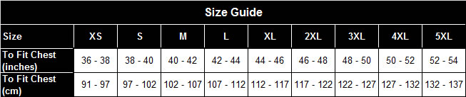 Size Guide for Men's Quilted Brown Leather Gilet - Orson