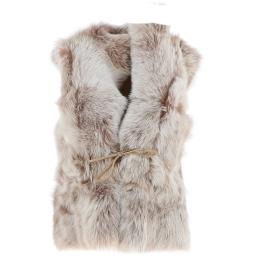 Womens Camel Toscana Sheepskin Gilet - Reversible